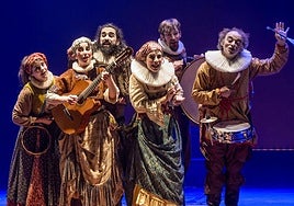 Un momento de 'Farra', de Lucas Escobedo y la Compañía Nacional de Teatro Clásico.