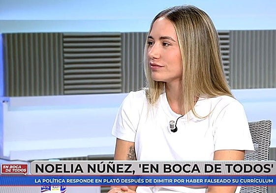 Noelia Núñez ficha por Mediaset tras dimitir por falsear su curriculum