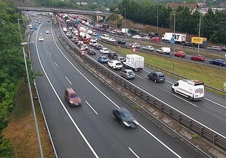 Mañana complicada en el Txorierri con cuatro accidentes en apenas unas horas