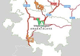 Restablecido el tráfico en la A-1 tras permanecer cortado tres horas el nudo de Armiñón