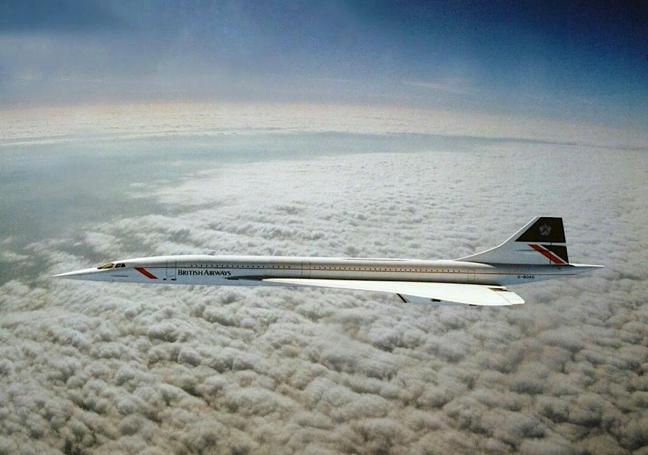 La única imagen del Concorde en vuelo.