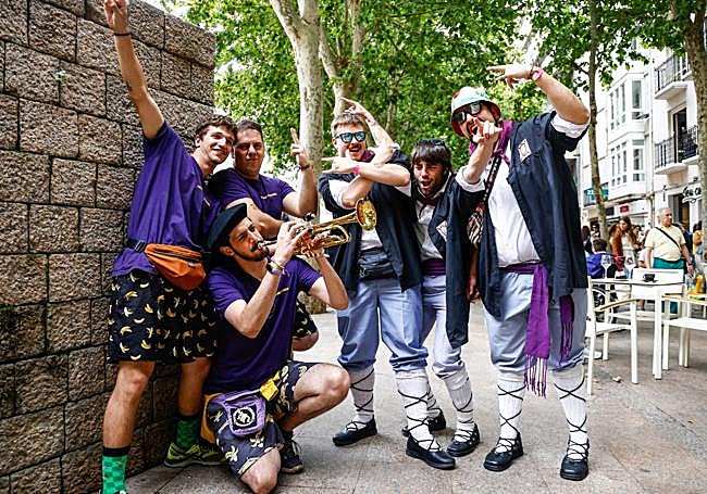 Amaiur, Unai 'Cartílagos', Diego 'Donatello', Kepa 'Polar', Fran 'Franky' y Raúl 'Tole JR'.