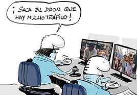 La viñeta de Cerrajería sobre la nueva 'superpantalla' que vigila Vitoria