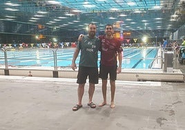Guillermo Guinea, sonriente, por la consecución de la medalla de plata.