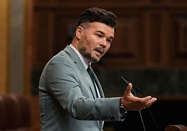 El portavoz de ERC, Gabriel Rufián.