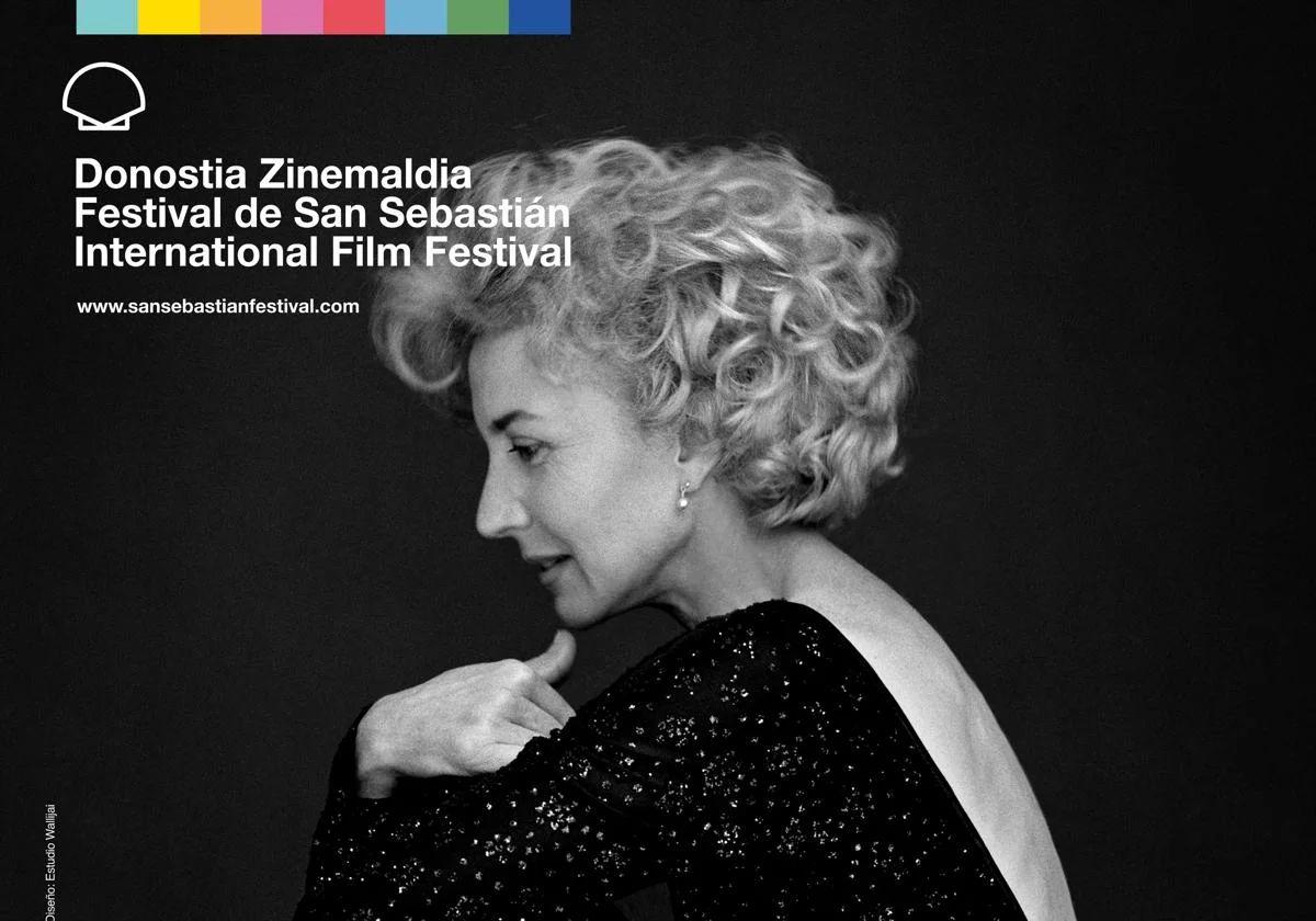 Cartel oficial de la 73 edición del Festival Internacional de Cine de San Sebastián.