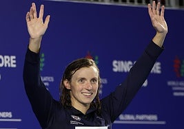 Katie Ledecky en Singapur