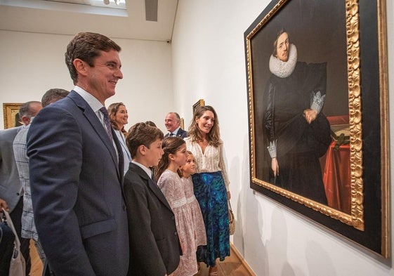La familia recuperó hace tres años dos pinturas del Parador de Almagro.