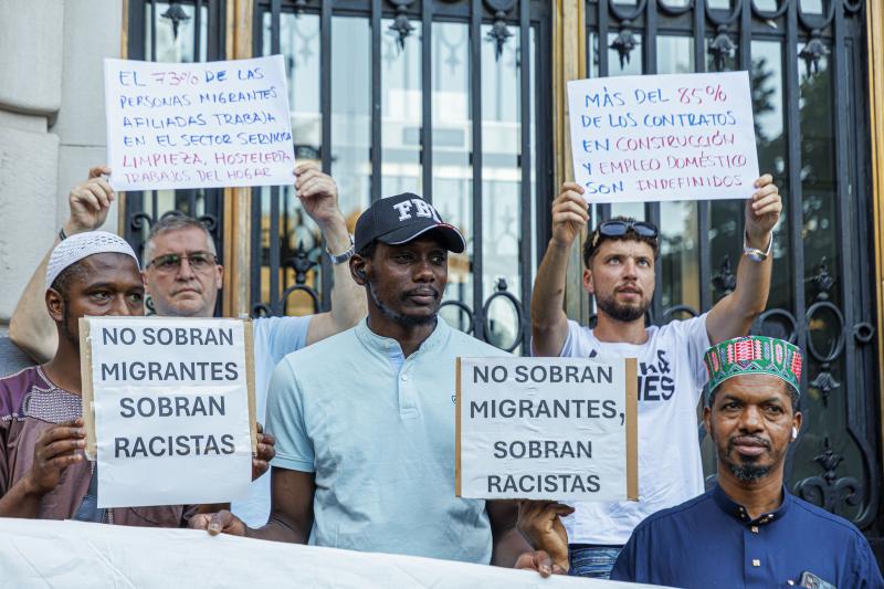 Concentración por el los sucesos de Torre Pacheco. ZARAGOZA 19/07/2025