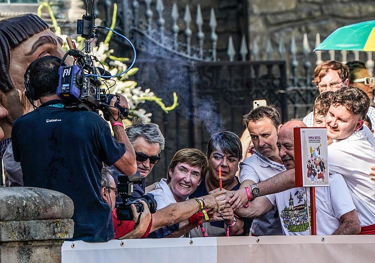 Joseba Fiestras, Blanca Aguillo, Begoña Divar, Joseba Perea y Satur García.