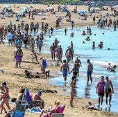 Ereaga es una de las playas más frecuentadas por los usuarios en Bizkaia.