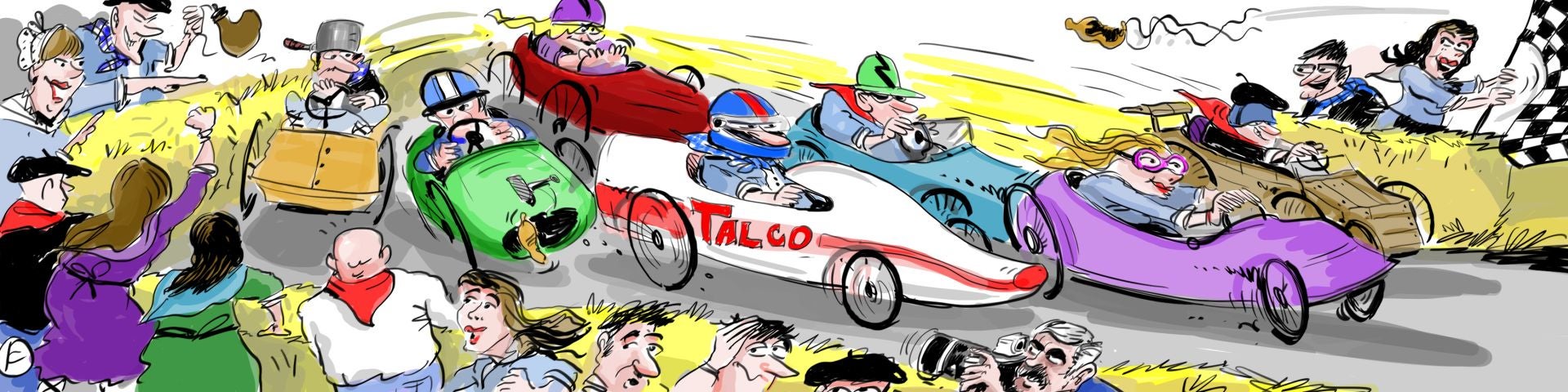 La viñeta de Cerrajería sobre la carrera de goitiberas