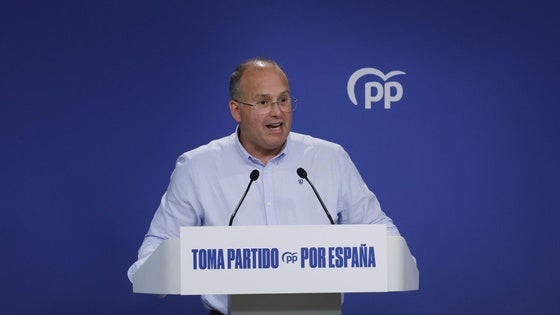 Miguel Tellado, en su comparecencia de este miércoles.