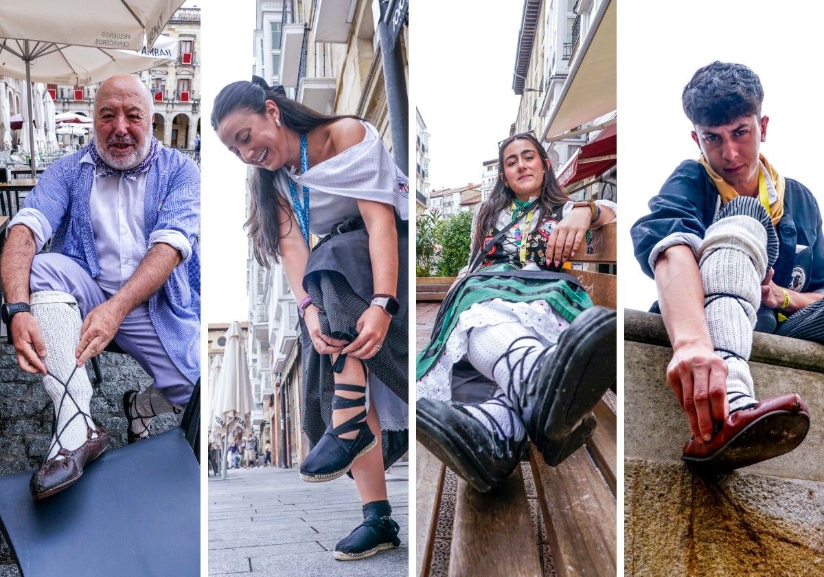 ¿Cómo se aguanta con las abarcas?