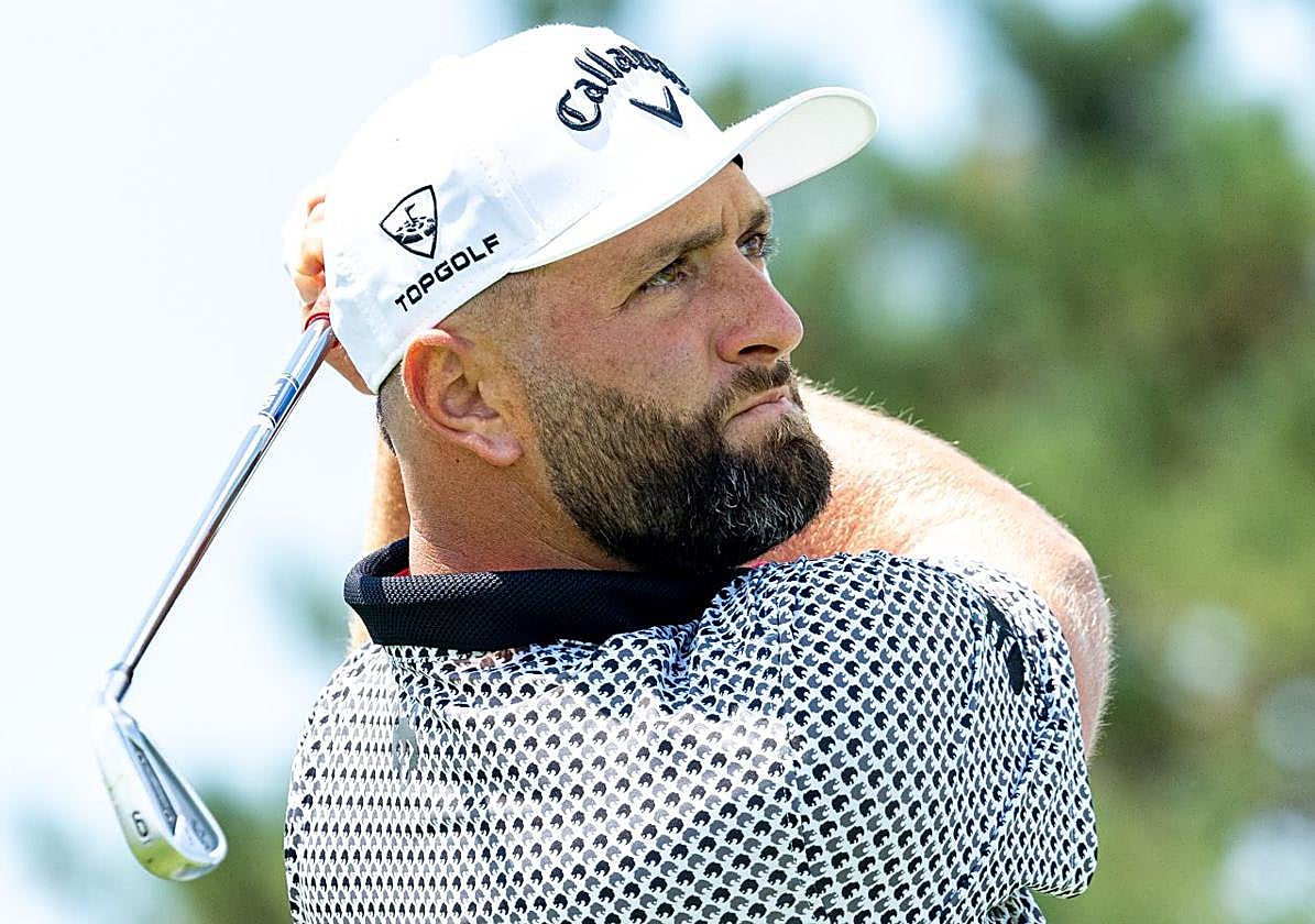 Rahm falló muchas calles debido al viento, pero supo sacar partido a un día complicado.