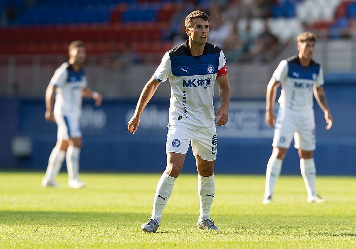 Guevara, durante el partido ante el Eibar.