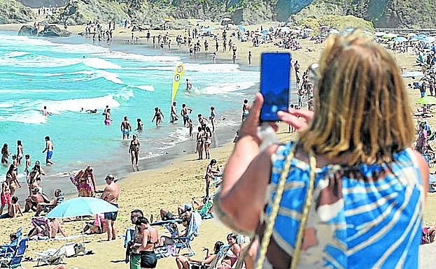 Bakio, uno de los grandes destinos estivales de Bizkaia.