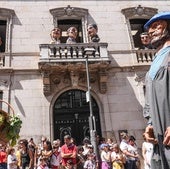 Último acto de los gigantes y cabezudos en La Blanca.
