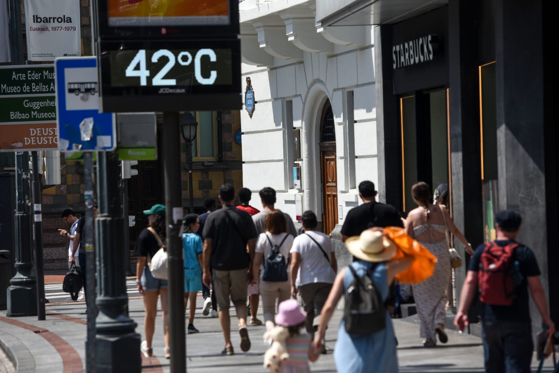 La ola de calor sofoca a Bilbao