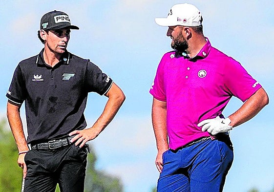 El chileno y el vizcaíno, de nuevo en la lucha por el título, compartieron ronda el viernes.