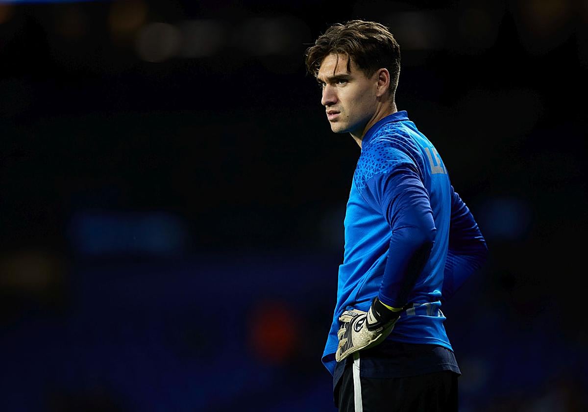 Adrián Rodríguez, con el Alavés.