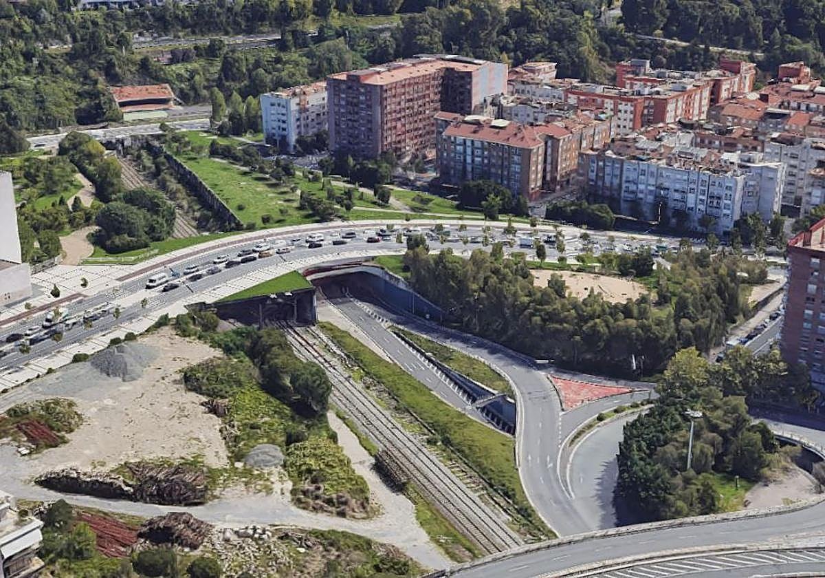 Zona de la carretera GI-41 en el que se ha producido el accidente mortal.