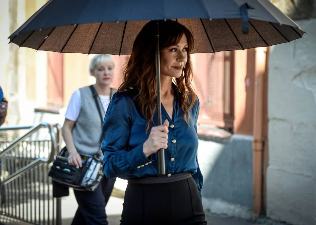 Catherine Zeta-Jones durante una escena grabada en Solokoetxe