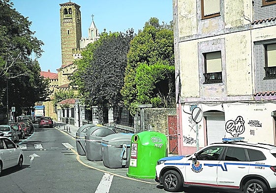 La pelea se produjo en la calle San Martín de Algorta.
