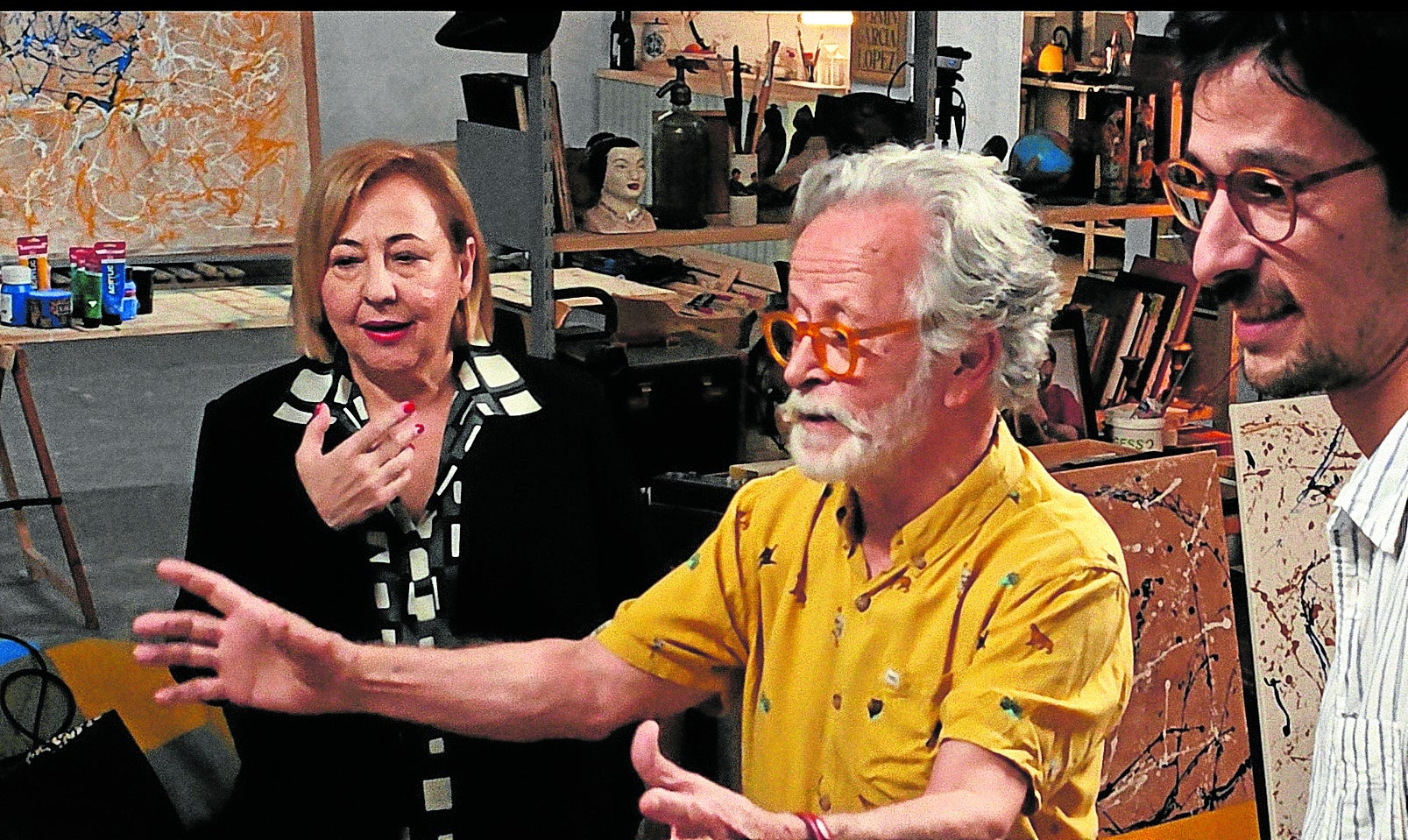 Carmen Machi y Fernando y Pablo Colomo protagonizan 'Las delicias del jardín'.