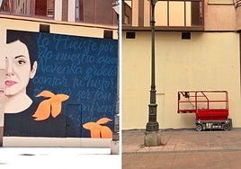 Eliminan el mural dedicado a Nevenka en Ponferrada