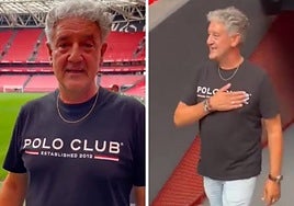 La emoción del exlinier Rafa Guerrero al pisar San Mamés: «El Athletic es del pueblo. No es necesario ser vasco o vivir aquí»