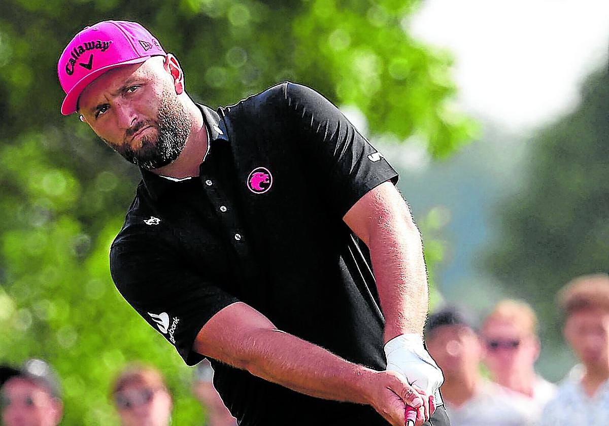 Jon Rahm, en la última jornada del torneo de Chicago, donde perdió en el desempate.