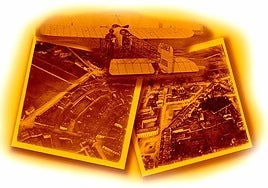 La primera fotografía aérea de Vitoria