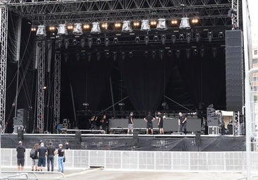 Bilbao abrirá expediente a la empresa encargada del montaje del escenario de Abandoibarra