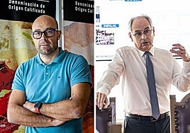 Pablo Franco y José Luis Lapuente, en dos imágenes de archivo.