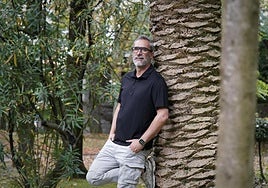 Jon Pérez 'Bolo' este martes en el parque de La Misericordia de Bilbao.