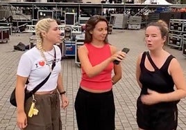 Kai Nakai, Maren y Olatz Salvador en el vídeo en el que anuncian la cancelación de sus conciertos de Aste Nagusia.