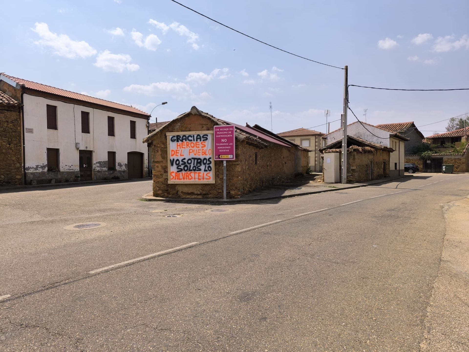 Así ha quedado Quintana y Congosto, un pueblo de León, tras los incendios