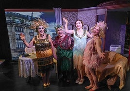 Mari Carmen Cantón, Teresa Ibáñez, Irati Mateo e Idoia Rebollo