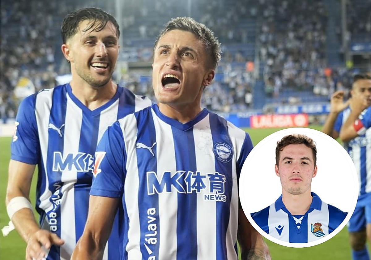 Tenaglia celebra junto a Garcés el gol de la victoria ante el Levante.