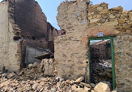 Así ha quedado Quintana y Congosto, un pueblo de León, tras los incendios