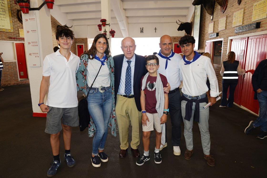 Leopoldo Cardenal, Teresa Sánchez Murga, Leopoldo Sánchez Gil, Jon Sánchez Murga, Javier Gorbeña y su hijo Beñat.
