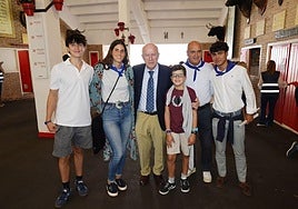 Leopoldo Cardenal, Teresa Sánchez Murga, Leopoldo Sánchez Gil, Jon Sánchez Murga, Javier Gorbeña y su hijo Beñat