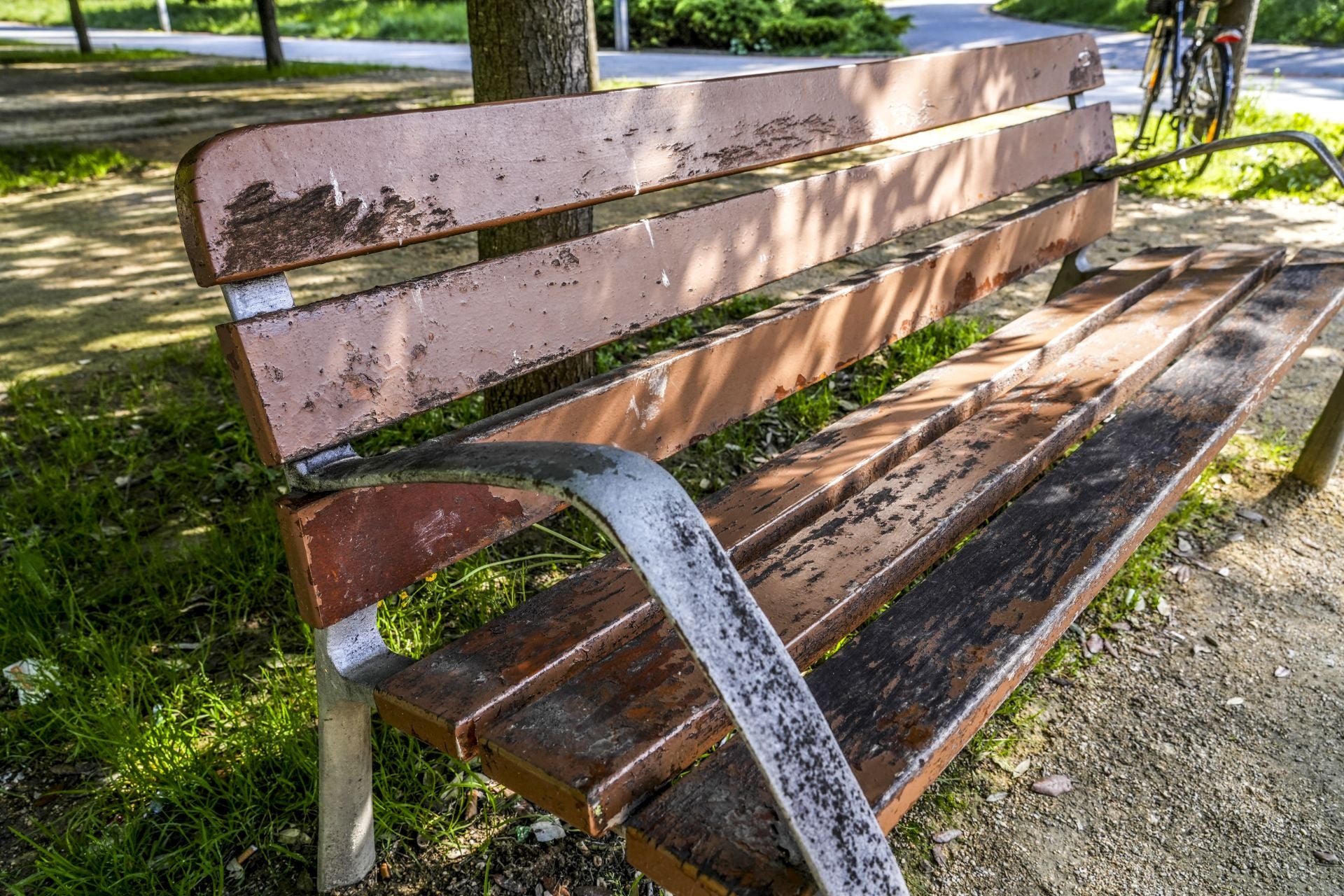 El mal estado de los bancos de Vitoria