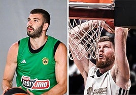 Nikos Rogkavopoulos se entrena con la camiseta del Panathinaikos. Davis Bertans milita en el Dubái desde el pasado curso.