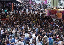 La zona de txosnas ha sido un año más la zona más concurrida de la Aste Nagusia.