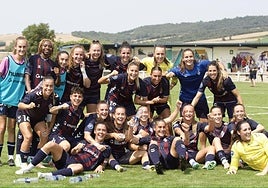 Las azulgranas dieron rienda suelta a su felicidad tras su gran conquista ante el Athletic