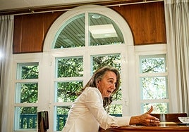 Marisol Garmendia, delegada del Gobierno en el País Vasco, durante una entrevista en Vitoria.