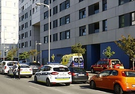 Actuación anterior de la Policía Local en un bloque social de Zabalgana.