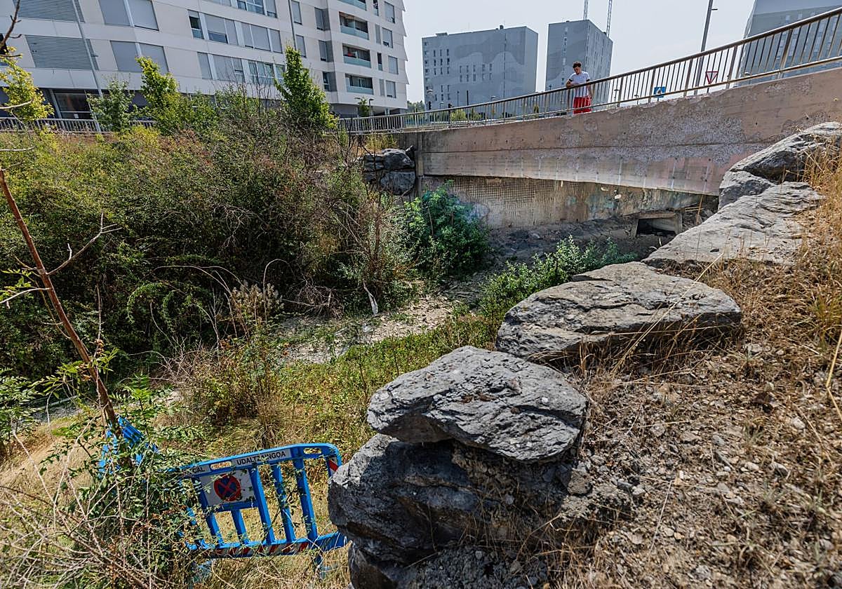 El puente afectado por el incendio se ubica en el paseo de la Ilíada.